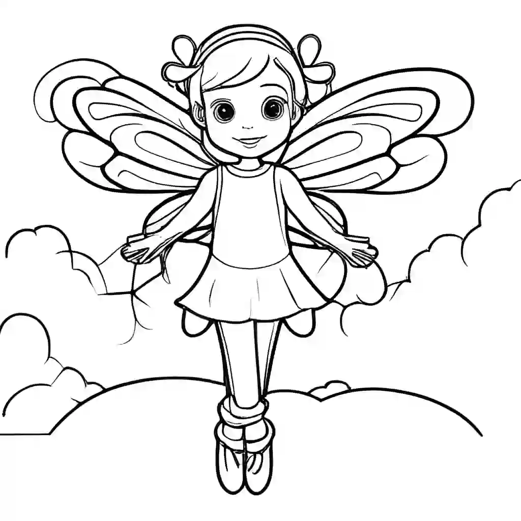 Sky Fairy coloring pages